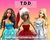 Smart Doll Party Dress PATTERN. Have all three sizes default, medium smooth and large bust.