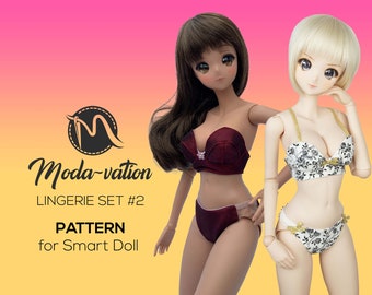 Modello n. 2 per set di lingerie Smart Doll (download digitale)