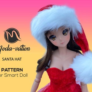 Patron de bonnet de Noel pour vêtements de poupée malins (PDF)