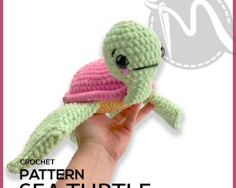Sea Turtle Amigurumi Crochet Pattern: Ocean Plushie DIY (PDF Pattern)