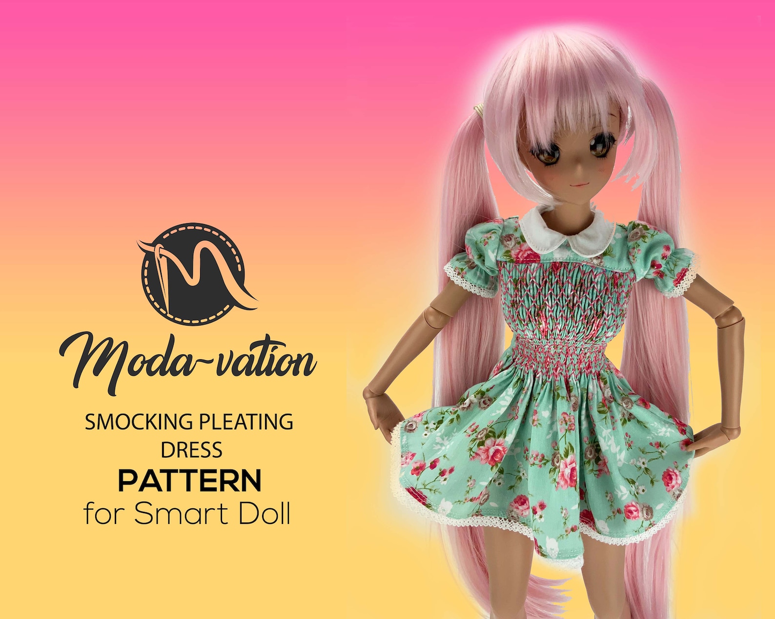 Doll Clothes Patterns Pdf. Sewing Pattern Dress With Smocking Etsy