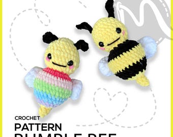 Easy Crochet Bumble Bee Amigurumi Pattern – Beginner DIY (PDF Pattern)