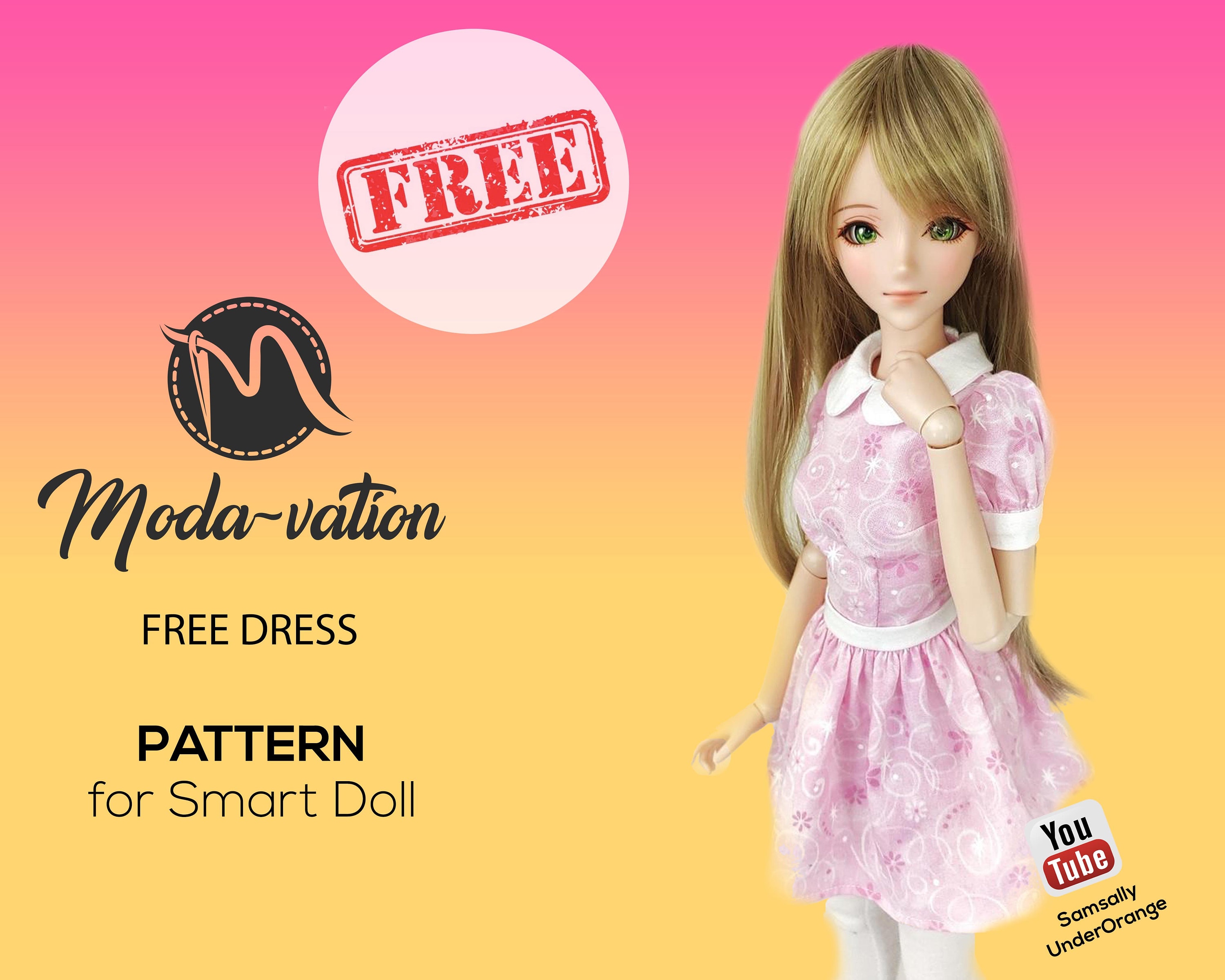 Toys Dolls & Action Figures Smart Doll clothes Sewing Pattern for Smart