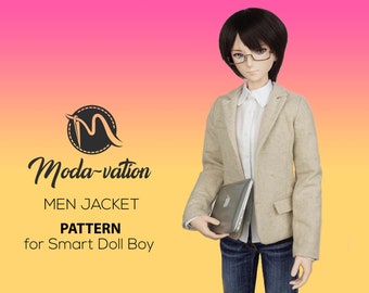 Patrón de costura para chaqueta de niño Smart Doll, estilo masculino (PDF)