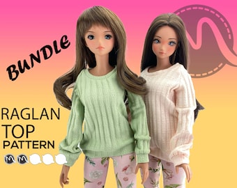 Smart Doll Raglan Top Pattern Bundle: Pear & Classic Body (PDF)
