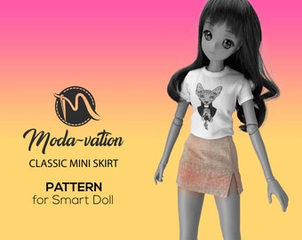Smart Doll Skirt Sewing Pattern (Digital Download)