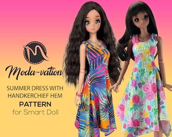 Smart Doll Summer Dress Pattern: Beginner PDF Sewing Pattern
