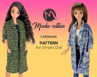 Smart Doll Cardigan Sewing Pattern (PDF)