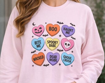 Bluza z okrągłym dekoltem Spooky Candy Heart