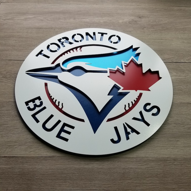 Toronto Blue Jays Metal Sign Wall Decor Gift for Baseball Etsy