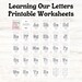 PRINTABLE PDF File Learning Our Letters for Children Kids Coloring ...
