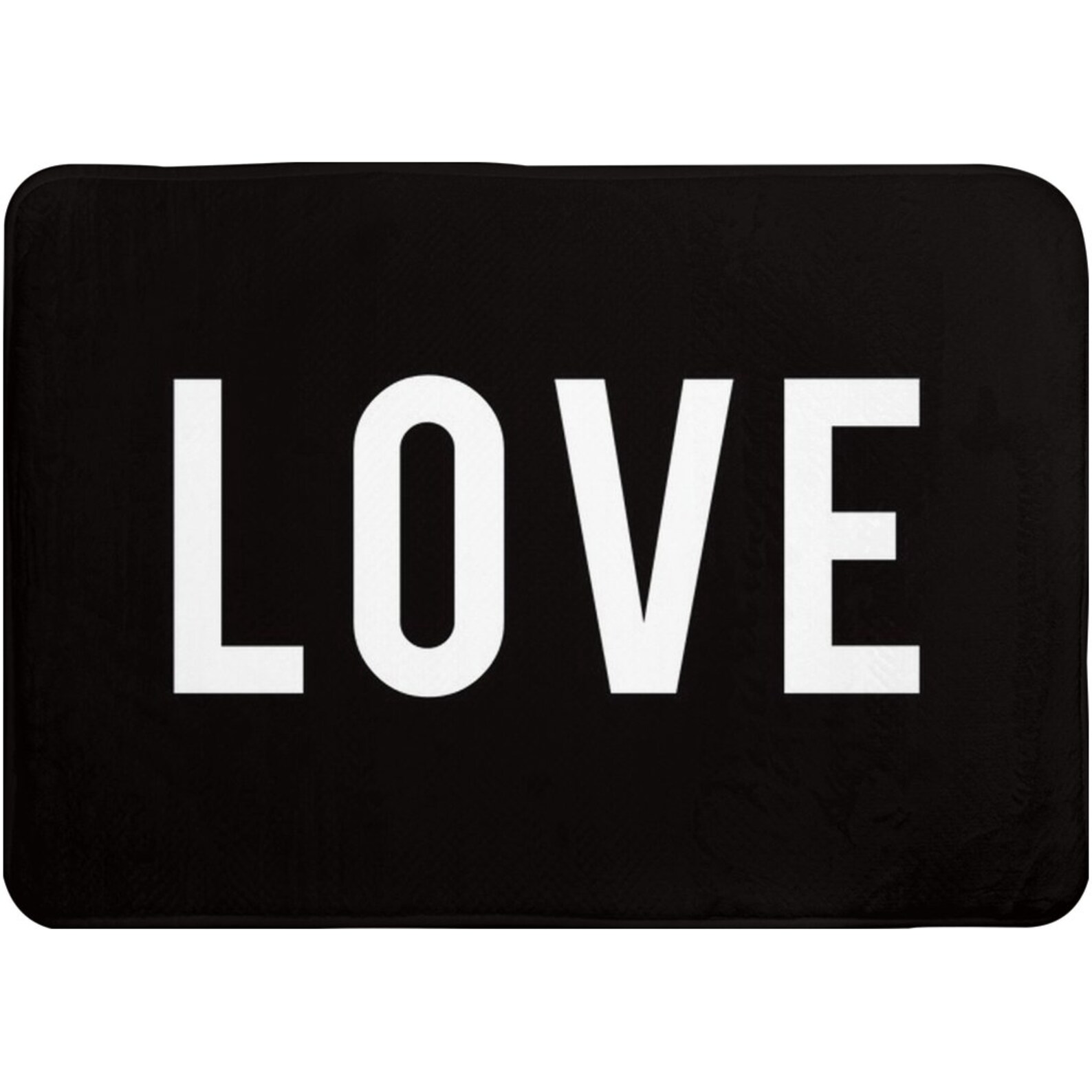 Bad oder Küchenmatte Love In Black White Memory Foam | Etsy