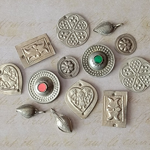 Vintage Tribal Jewelry Components - Kuchi Jewelry Craft Part Assortment