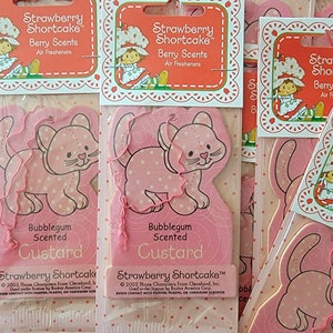 One Vintage Strawberry Shortcake Custard Cat Air Freshener With ...