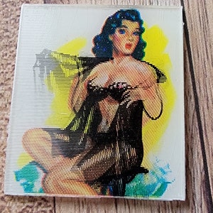 Vintage Lenticular Risque Flasher Vari-Vue Pinup Flicker Winky