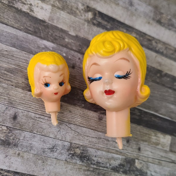 Plastic Doll Heads Etsy