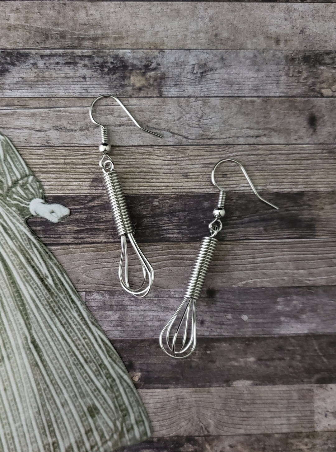 Whisk Earrings Mini Silver Kitchen Whisks Etsy