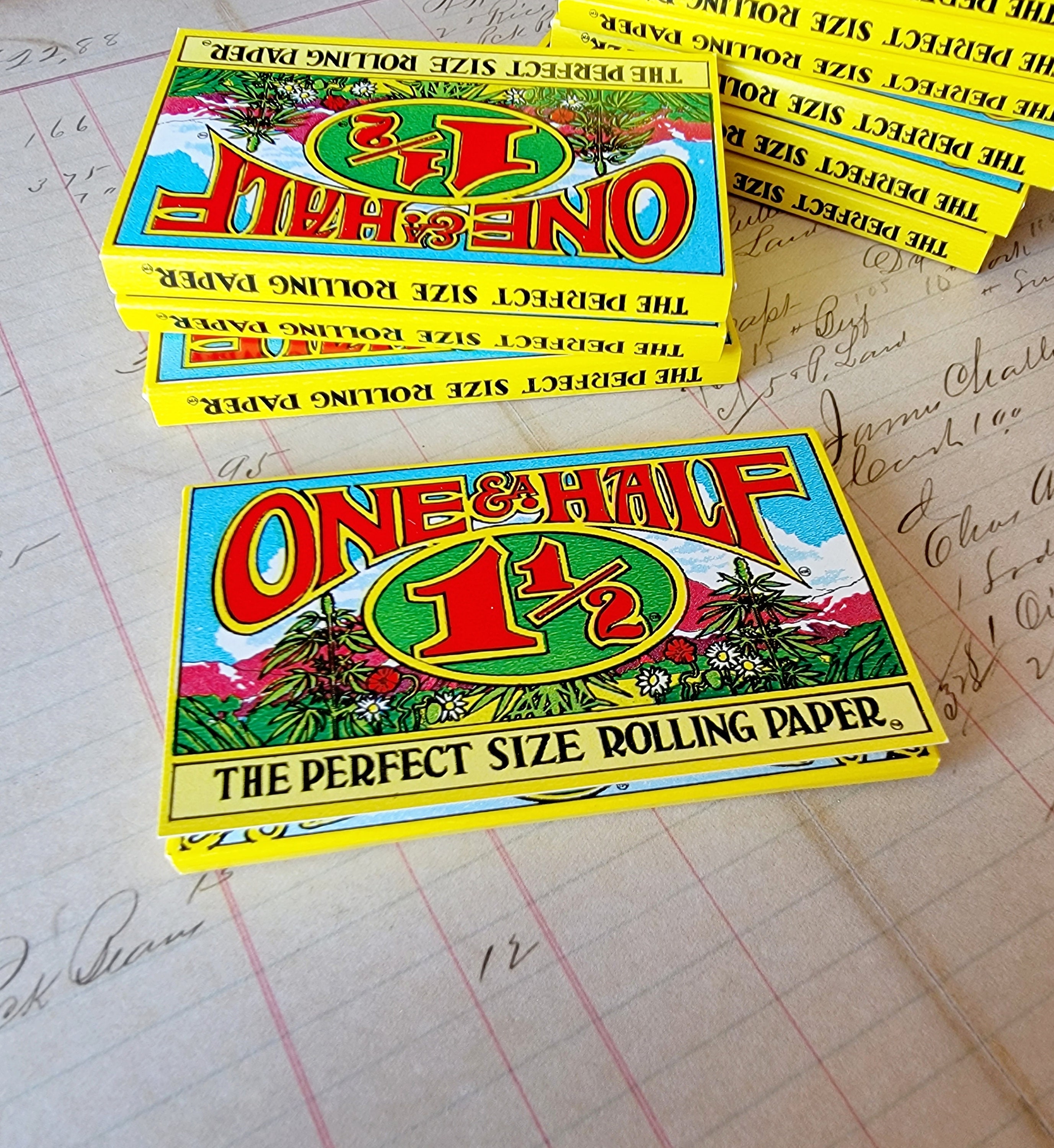 10 Packs Vintage One and a Half Rolling Papers Head Shop