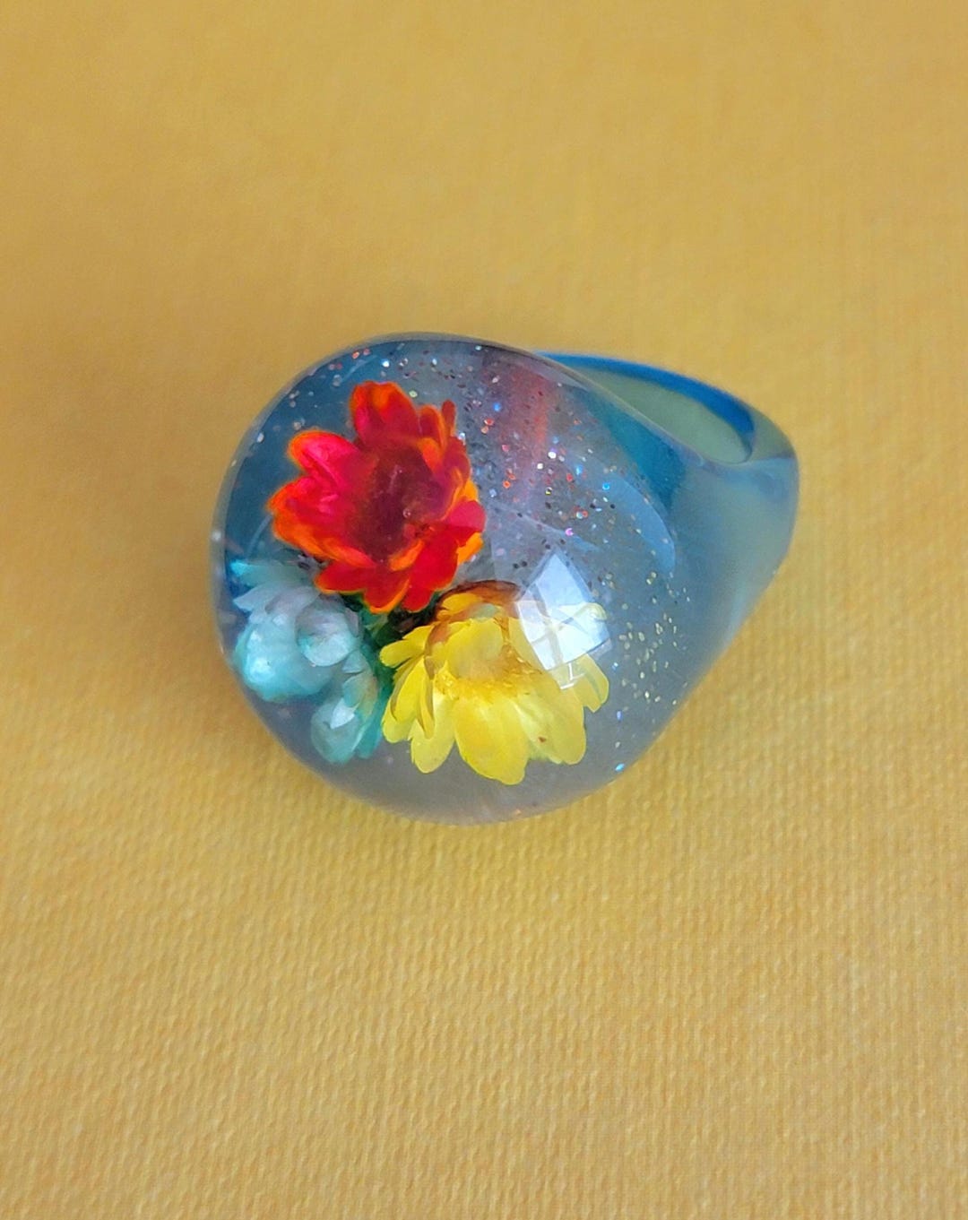 Vintage Floral Lucite ヴィンテージルーサイトリングケース Amazon | 1950 ヴィンテージスタイル 