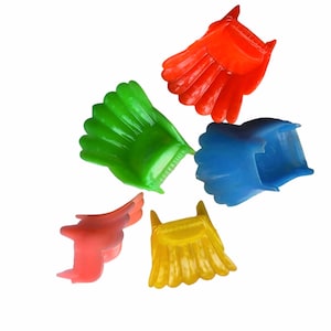 Vintage Tiny Armchairs Miniature Plastic Chairs Colorful Furniture Hong Kong