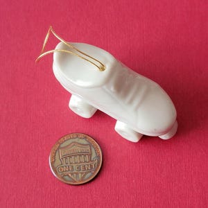 One Small Vintage Ceramic Roller Skate Ornament (1pc) Roller Derby Low Top Skate Hanging Decoration 2&quot; Midwest of Cannon Falls