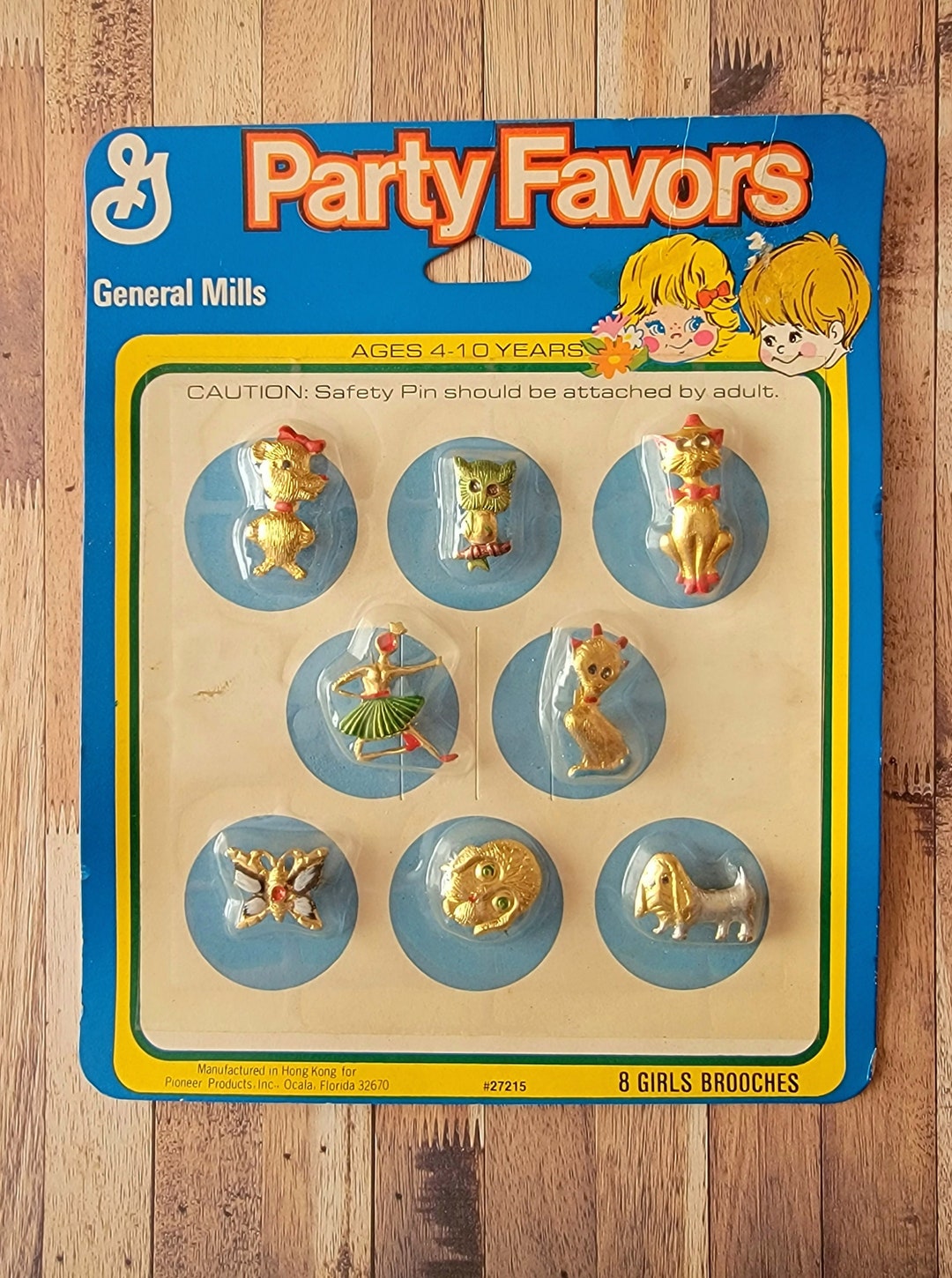 Vintage Scatter Pins General Mills Party Favors Pins Etsy