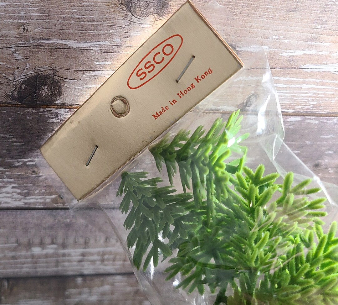Vintage Miniature Plastic Trees SSCO Package of 6 Trees Etsy