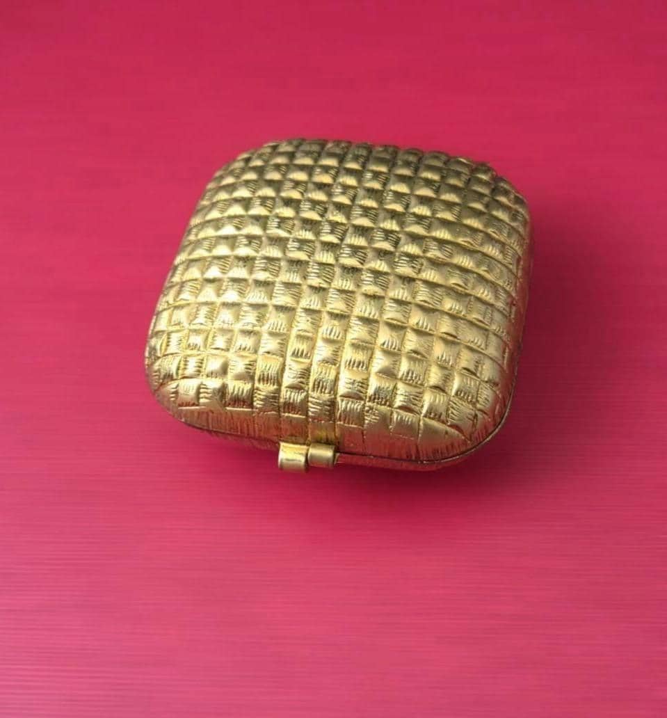 Brass Pill Box Vintage - Etsy