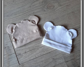 Bonnet bébé mixte oreilles d'Ours