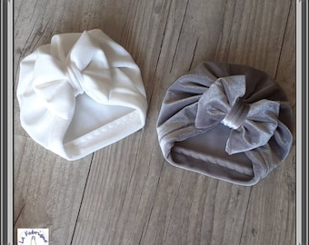 Turban hat baby girl soft velvet knot buns or swirl from birth to adult