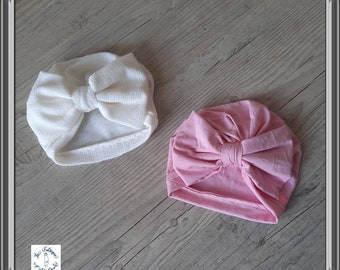 Baby girl XXL bow turban from birth to adult