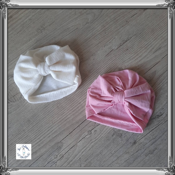 Baby girl XXL bow turban from birth to adult