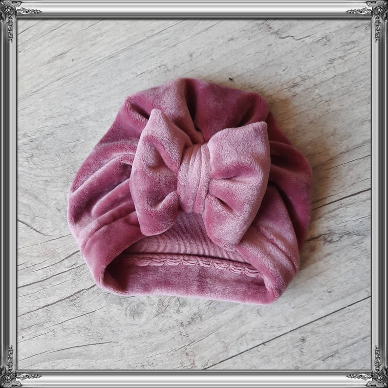 Turban bébé ultra chaud ultra doux noeud ou buns de la naissance à adulte image 10