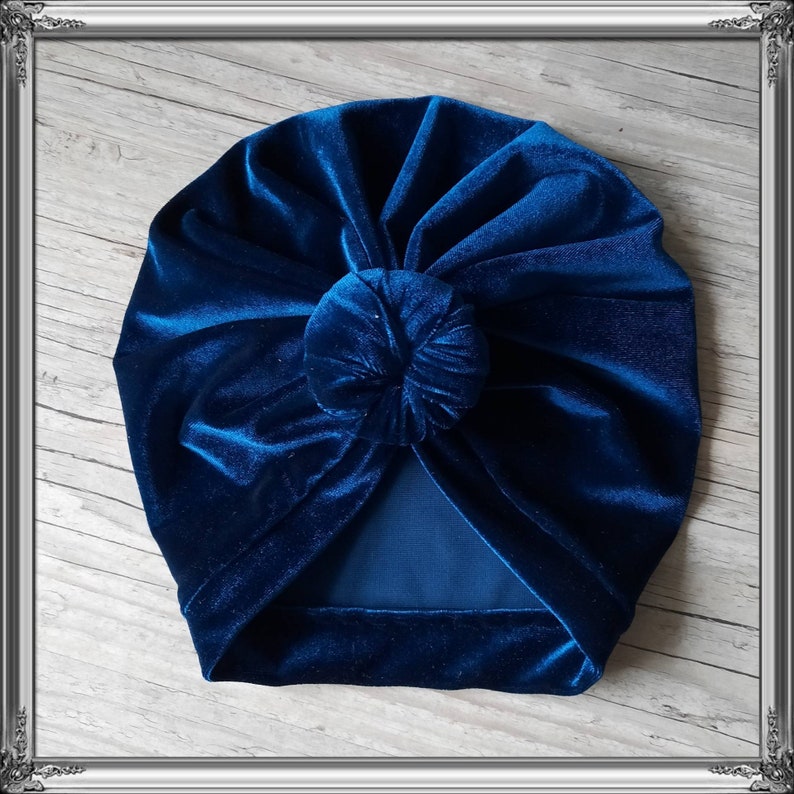 Turban bonnet brodé prénom personnalisé bébé, enfant, adulte noeud, buns ou tourbillon image 6