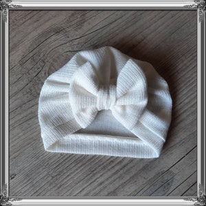 Turban bonnet brodé prénom personnalisé bébé, enfant, adulte noeud, buns ou tourbillon image 4