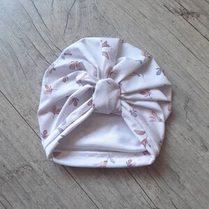 Turban bonnet printemps/été bébé fille nœud, buns ou simple des la naissance à adulte image 7