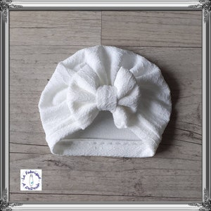 Turban warm baby girl hat knot, buns or swirl from birth to adult image 8