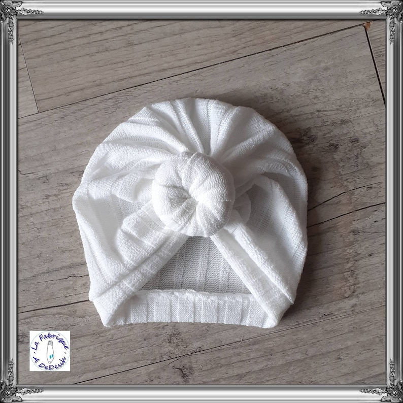 Turban warm baby girl hat knot, buns or swirl from birth to adult image 6