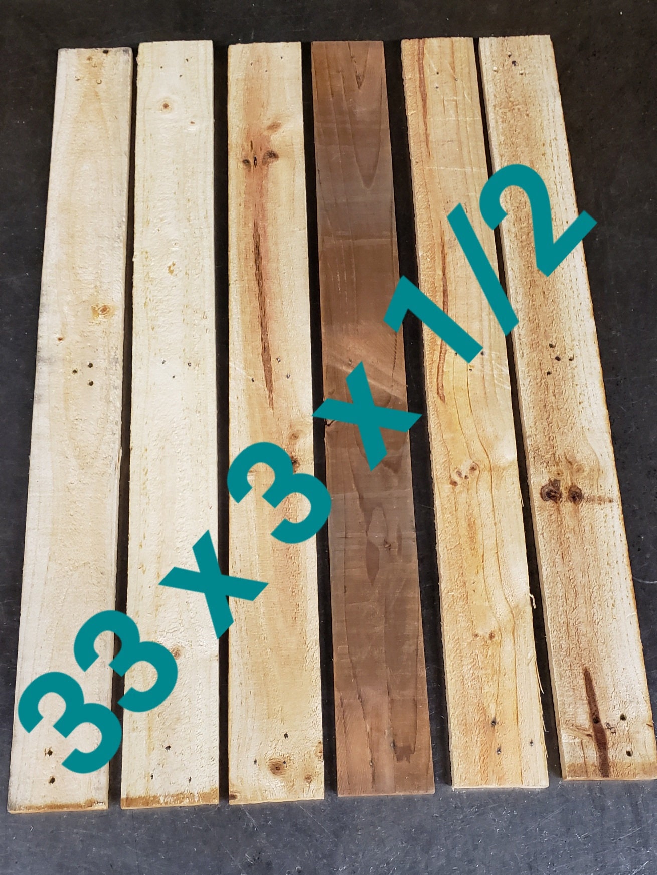 Reclaimed Pallet Boards 33 X 3 X 1/2 20 Boards Etsy