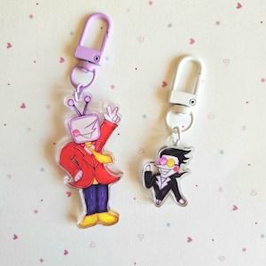 Llavero de acrílico transparente de doble cara DELTARUNE Tenna Spamton