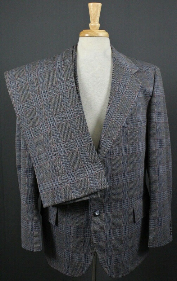 Vintage Anderson Little 2 Piece Double Knit Plaid