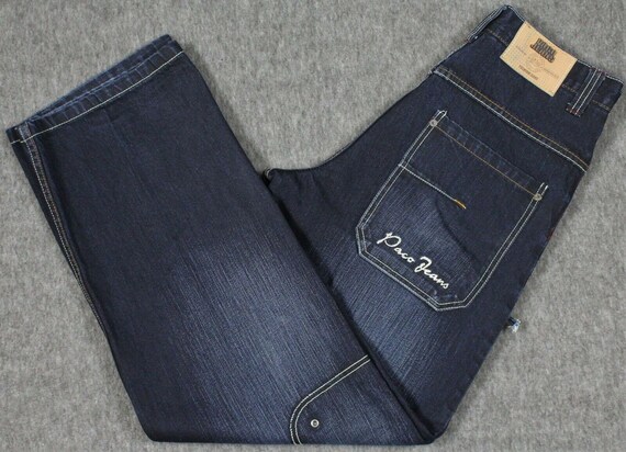 Vintage Paco Jeans Baggy Fit Wide Leg Embroidered