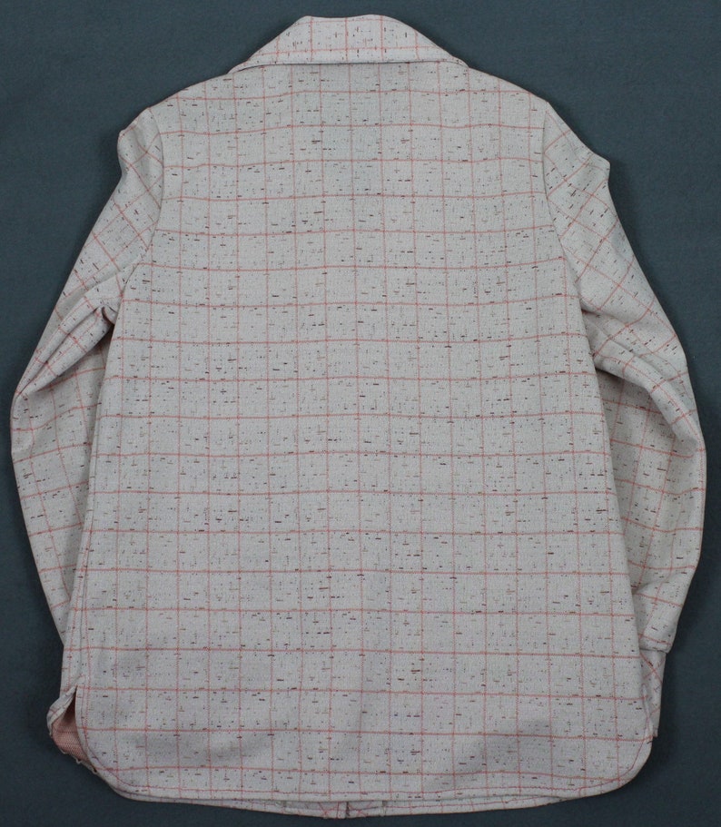 Vintage 70/'s Kmart Polyester Plaid 2pc Leisure Suit Pink Womens 1112 Disco