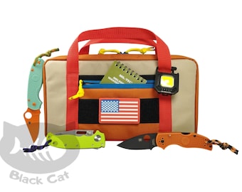 EDC bag for a collection of folding knives (10 pcs.).