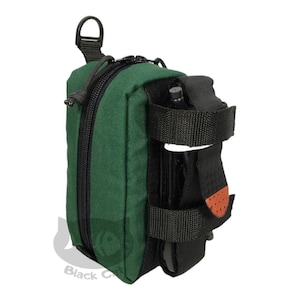 Tactical mini-first aid kit, pouch with fastening under the turnstile.