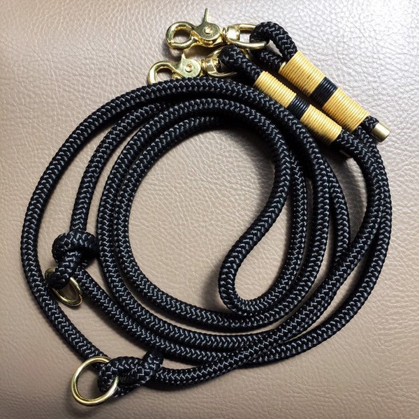 Tauleine for the dog PPM rope with leather clocking