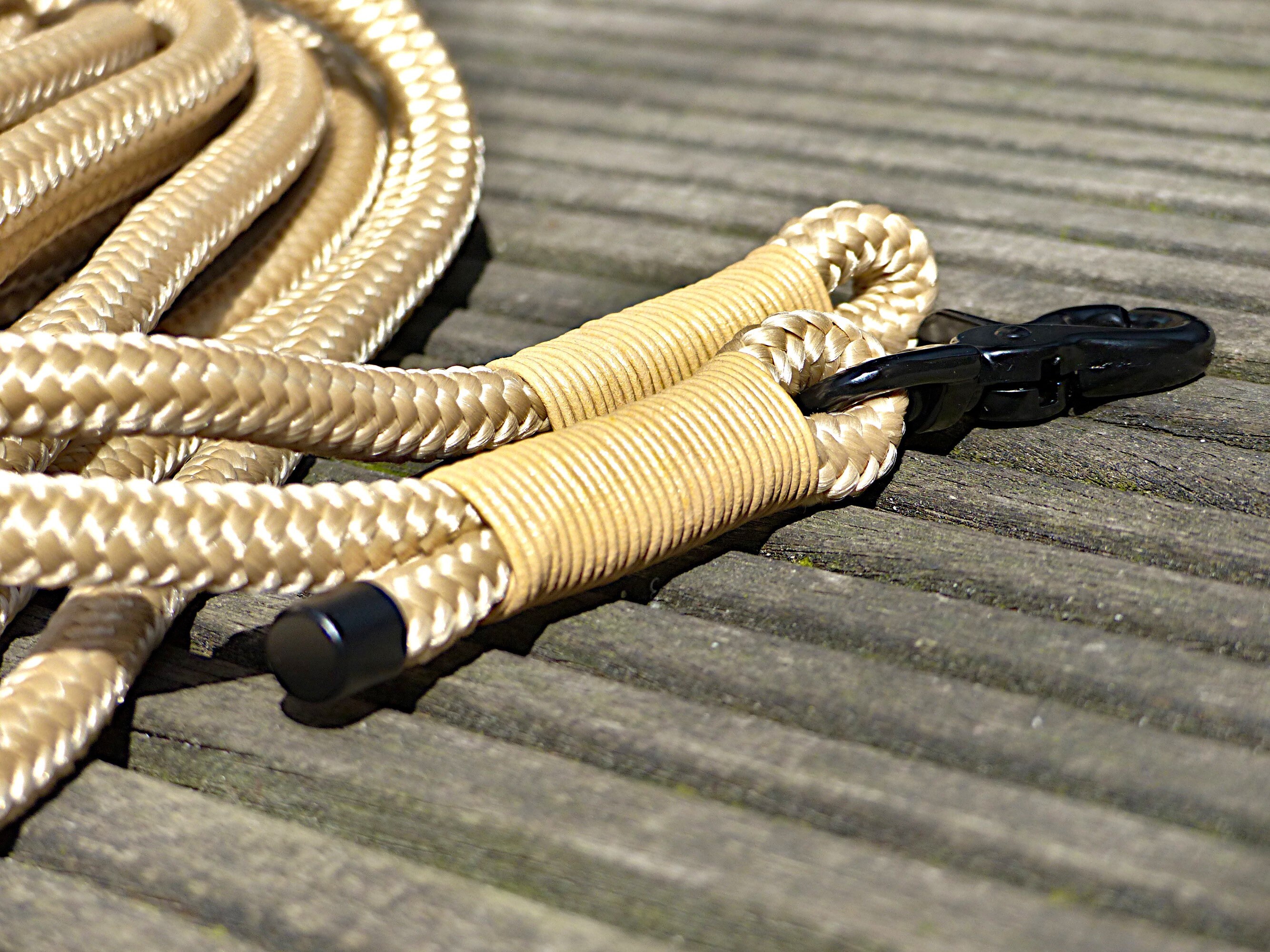 Dragline Rope Made of Climbing Rope PPM With Leather Rigging Long Leash