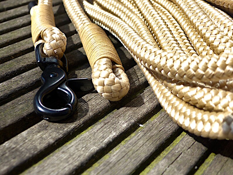 Drag Line Rope Dragline Rope Made of Climbing Rope PPM With Leather Rigging Long Leash ...