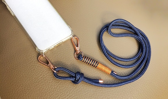 Phone Necklace Made of Sailing Rope - Length Adjustable and