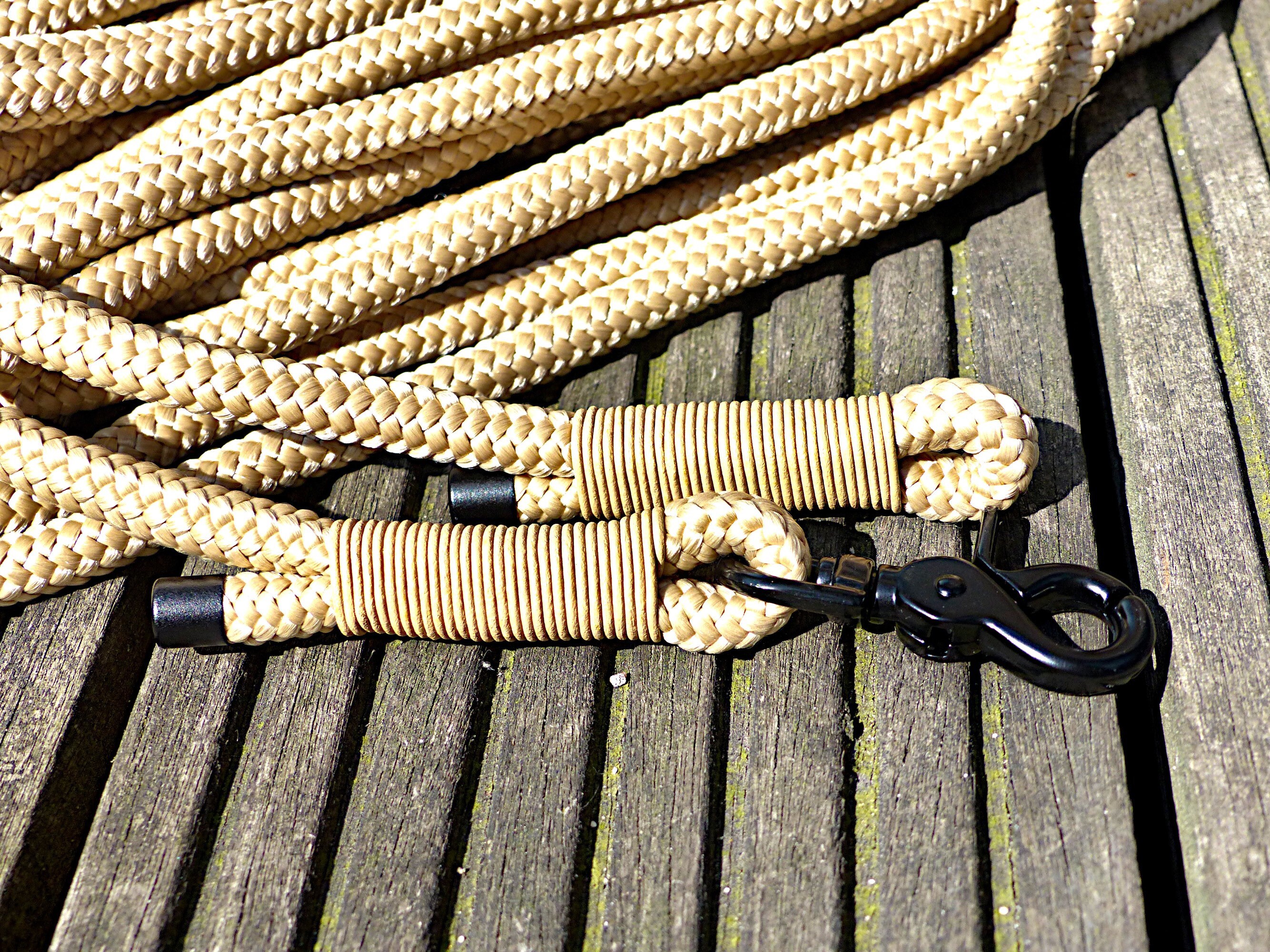 Dragline Rope Made of Climbing Rope PPM With Leather Rigging Long Leash